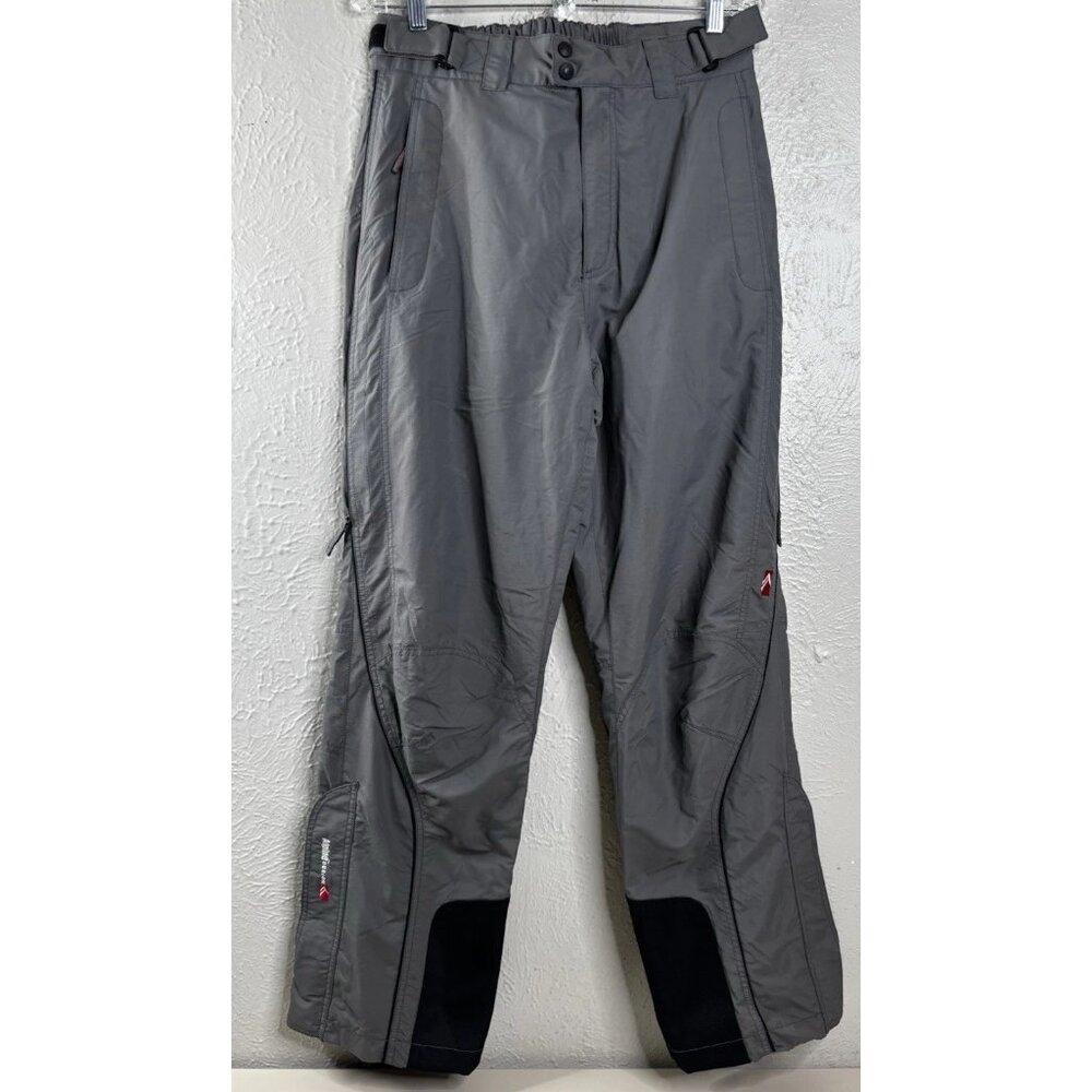 Alpine Men Medium (Actual 30 Adjustable x32) Ski Snow Pants Gray Lined Nylon EUC